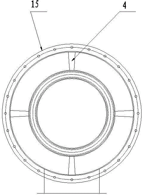 Method and device for cooling high-temperature waste gas and recovering waste heat