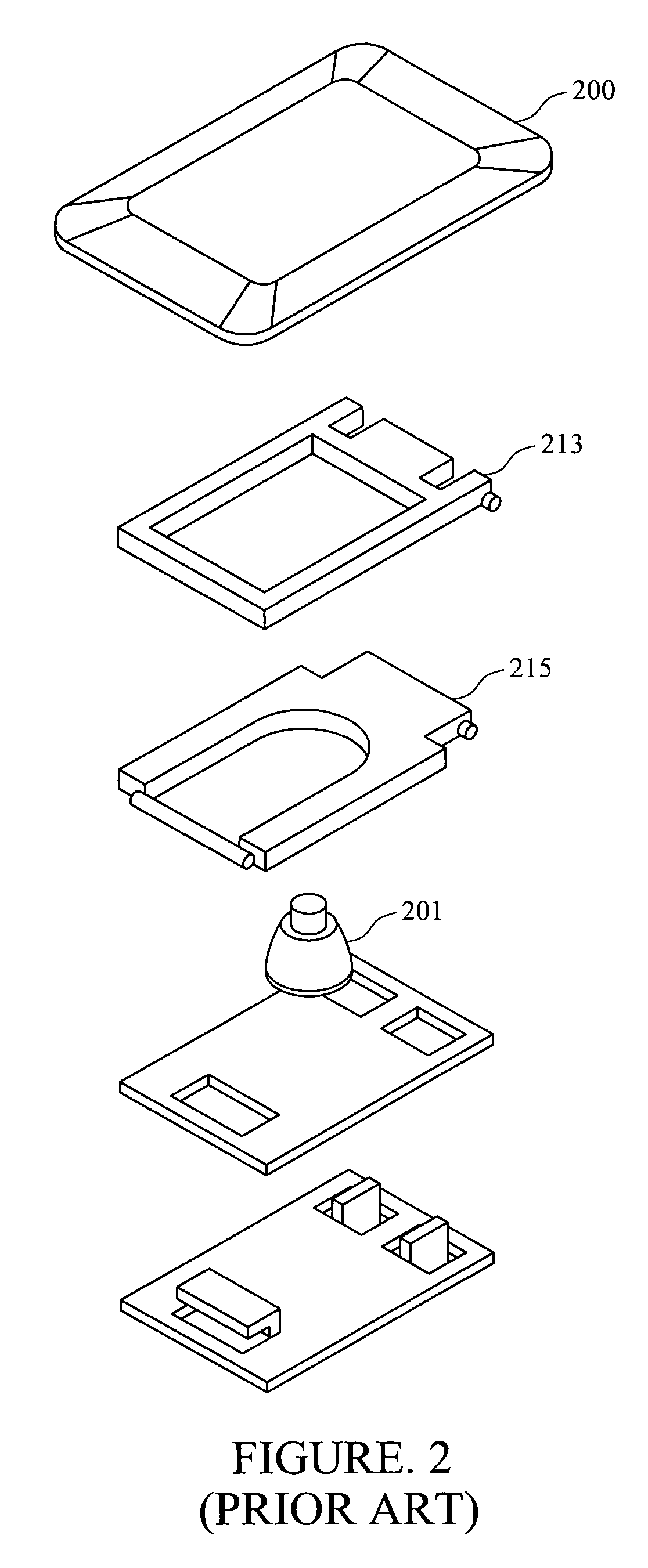 Thin keyboard structure