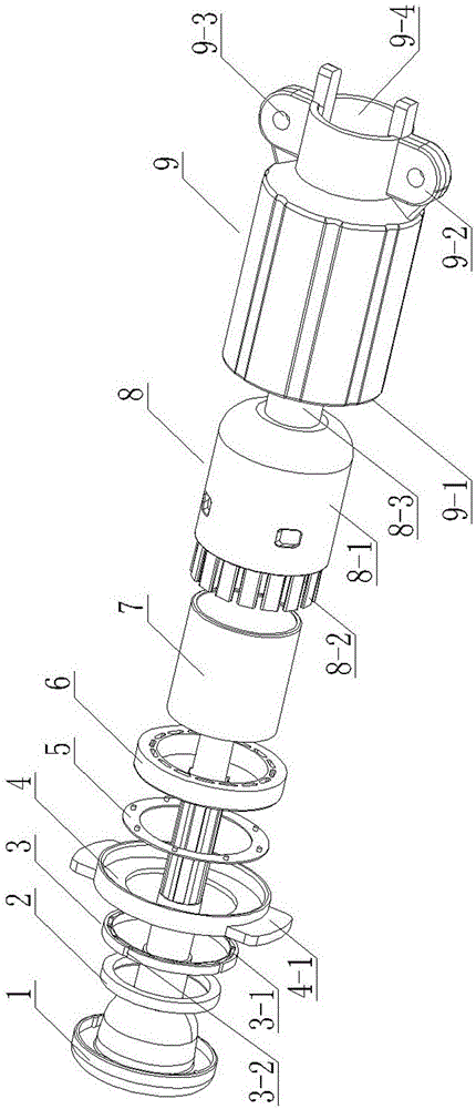 Osculating assembly of disposable circumcision anastomat