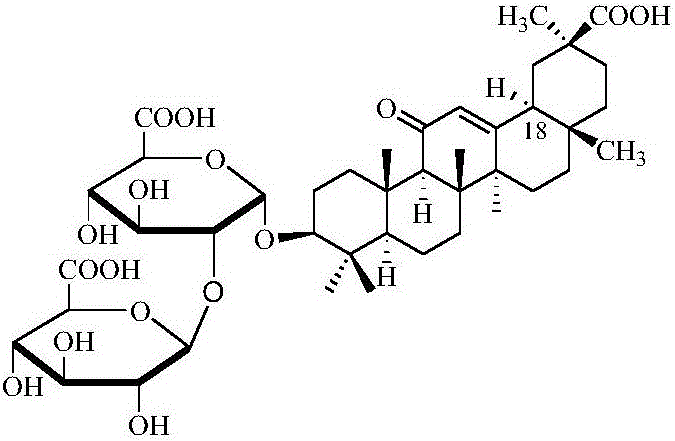 Preparation method of 18 alpha type diammonium glycyrrhizinate