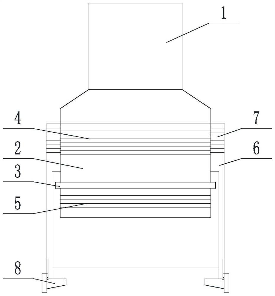 Transition piece for surface casing feeding based on non-drilling machine time well cementation and feeding method