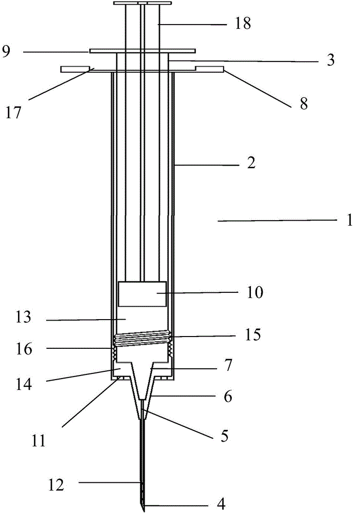 Retrobulbar drug injection device