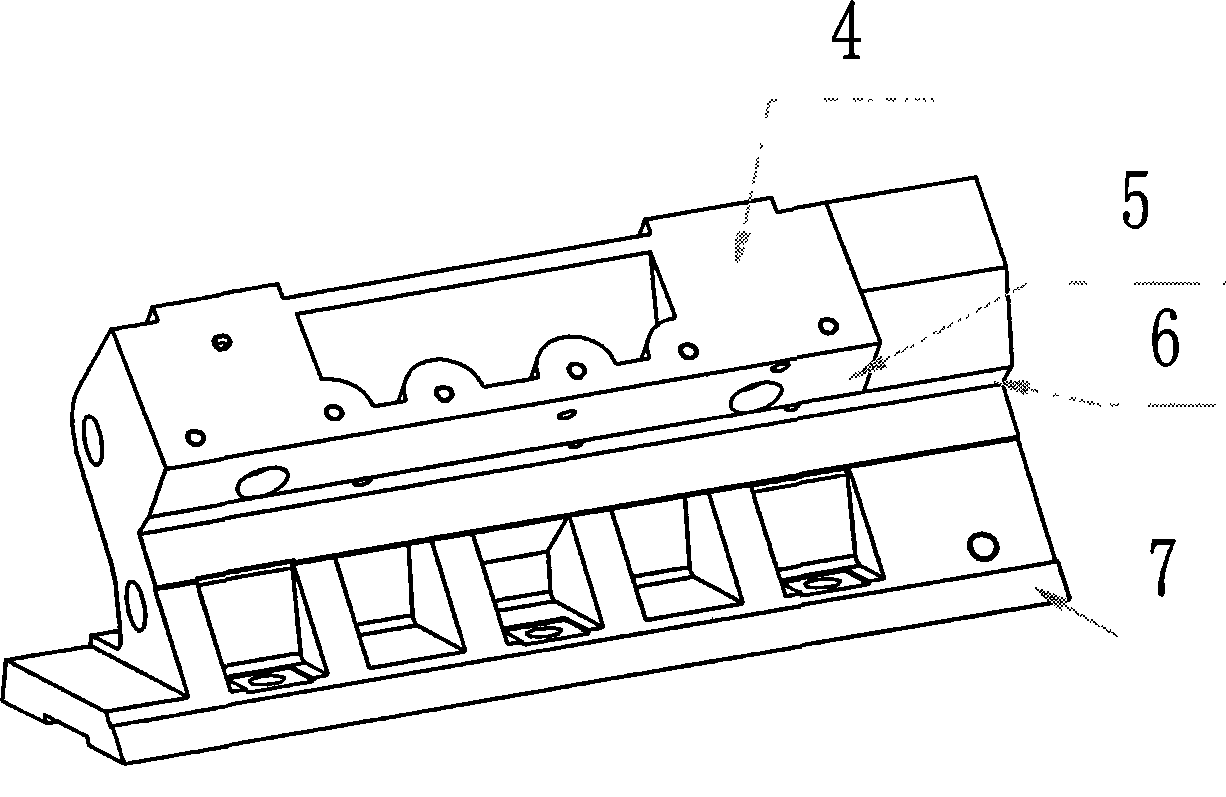 Technique for processing poly-angle part blade supporting seat