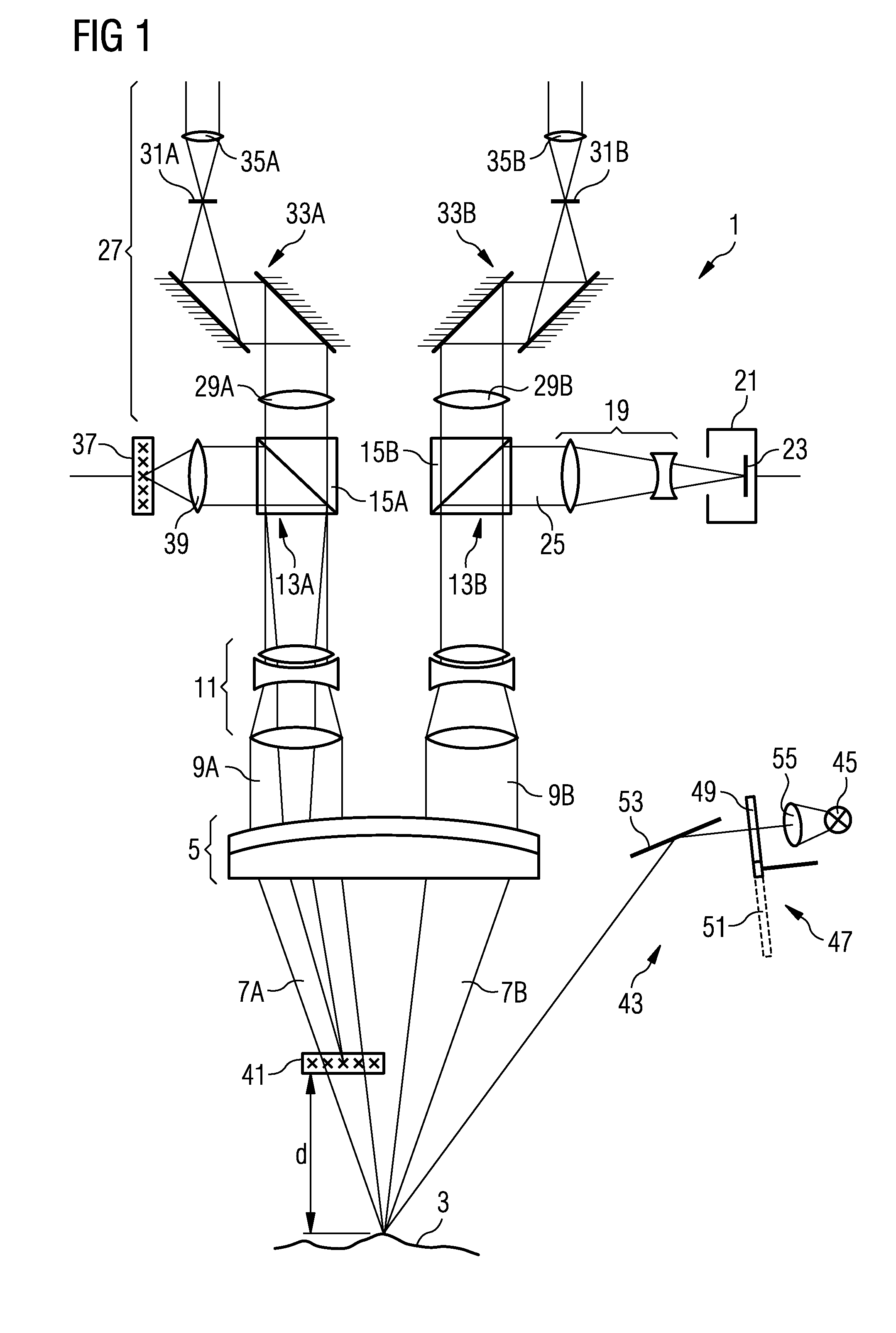 Method and device for locating function-supporting tissue areas in a tissue region