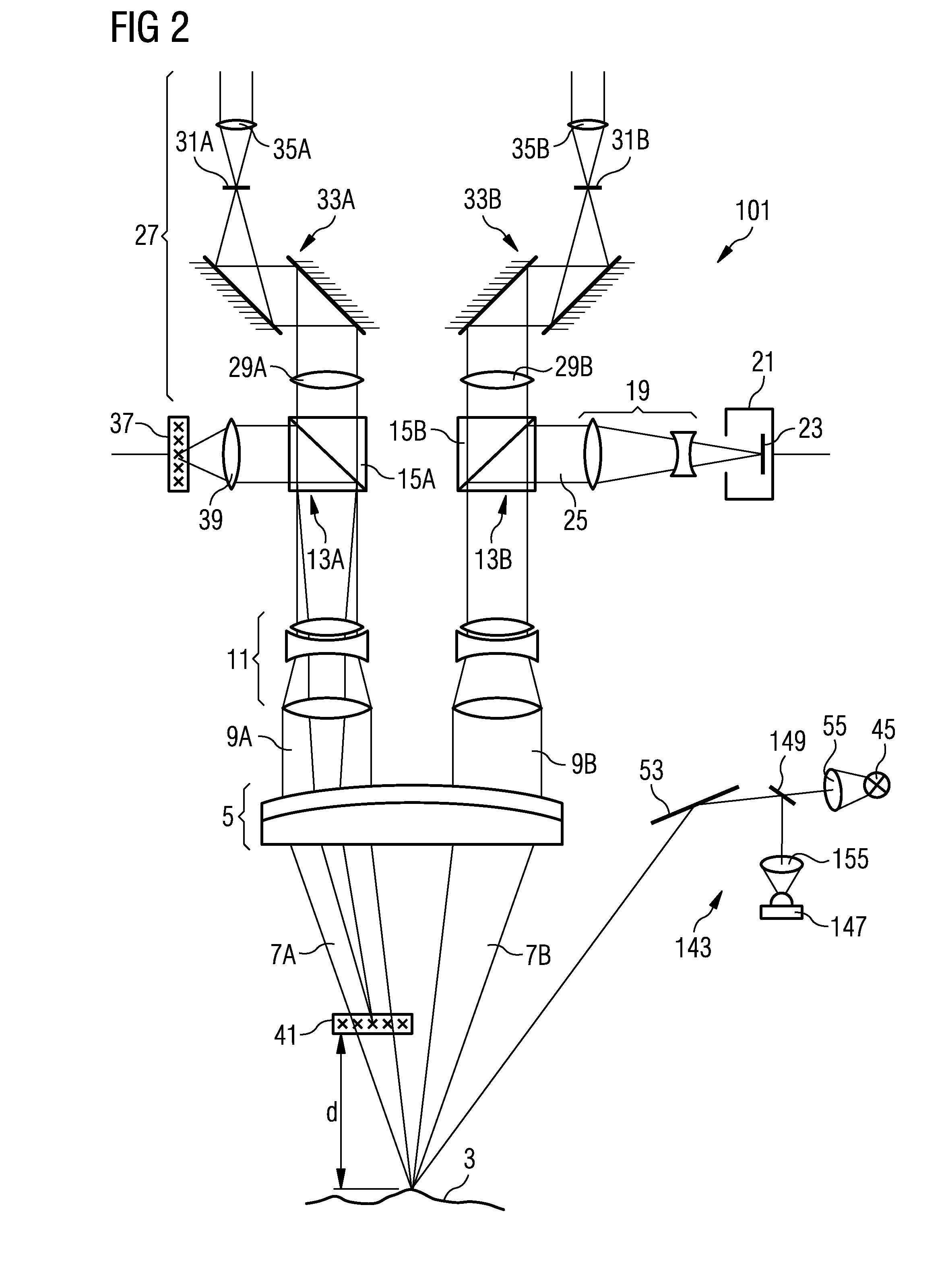 Method and device for locating function-supporting tissue areas in a tissue region