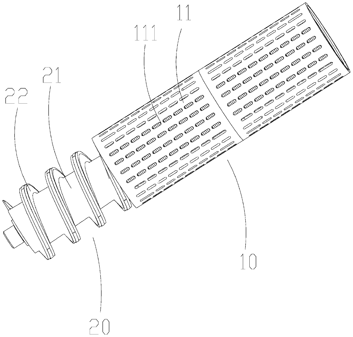 Dreg-milk separating device