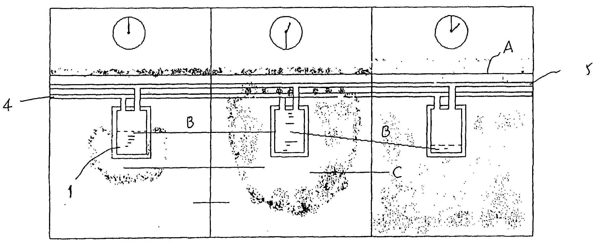 System for infiltrating and irrigating water into soil