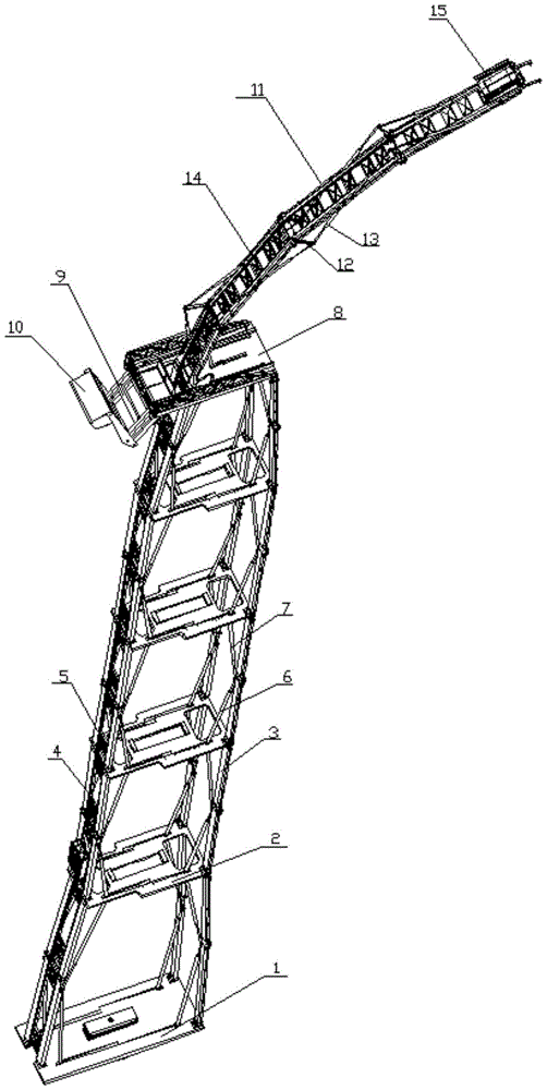 Folding high-altitude fire rescue device