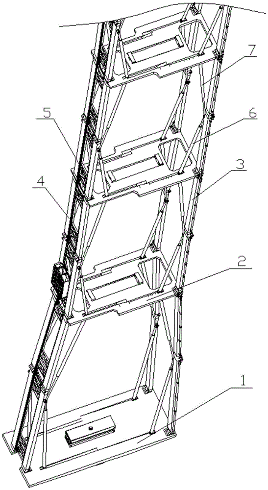 Folding high-altitude fire rescue device