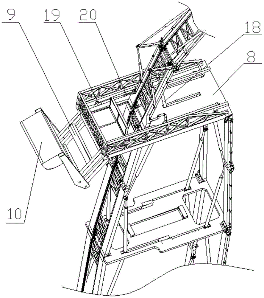 Folding high-altitude fire rescue device