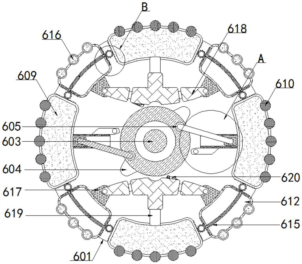 Cloth pressing device on cloth paving machine for clothing processing