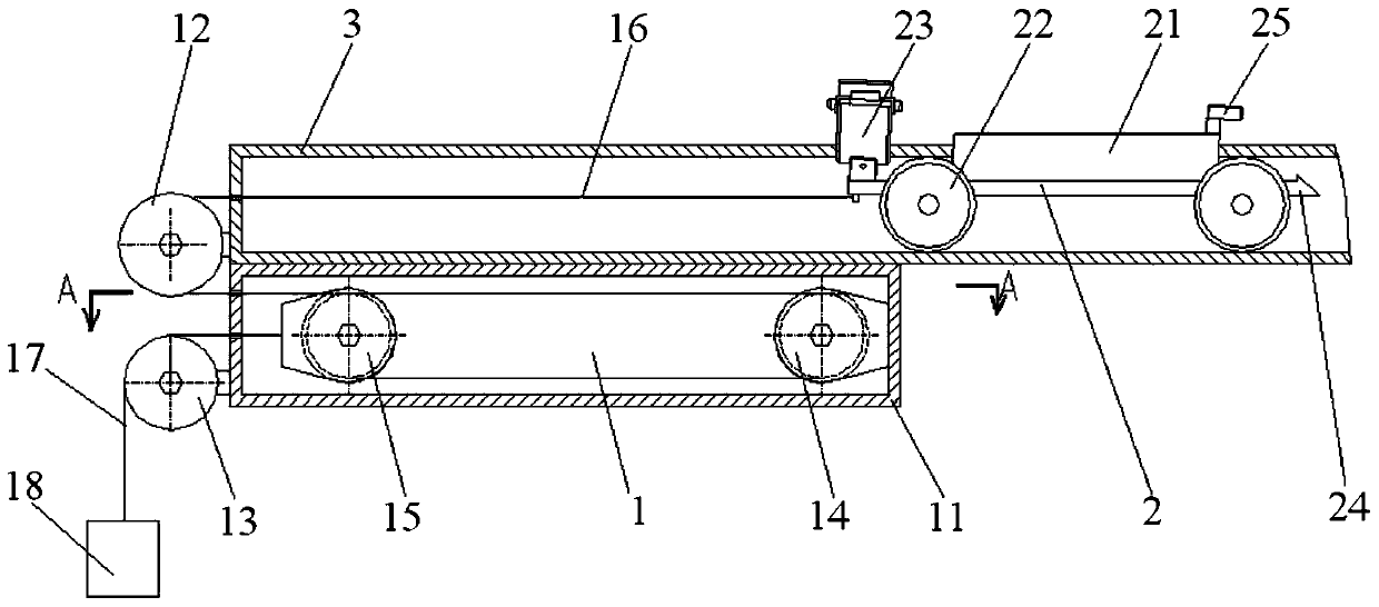 An oil pipe handling device