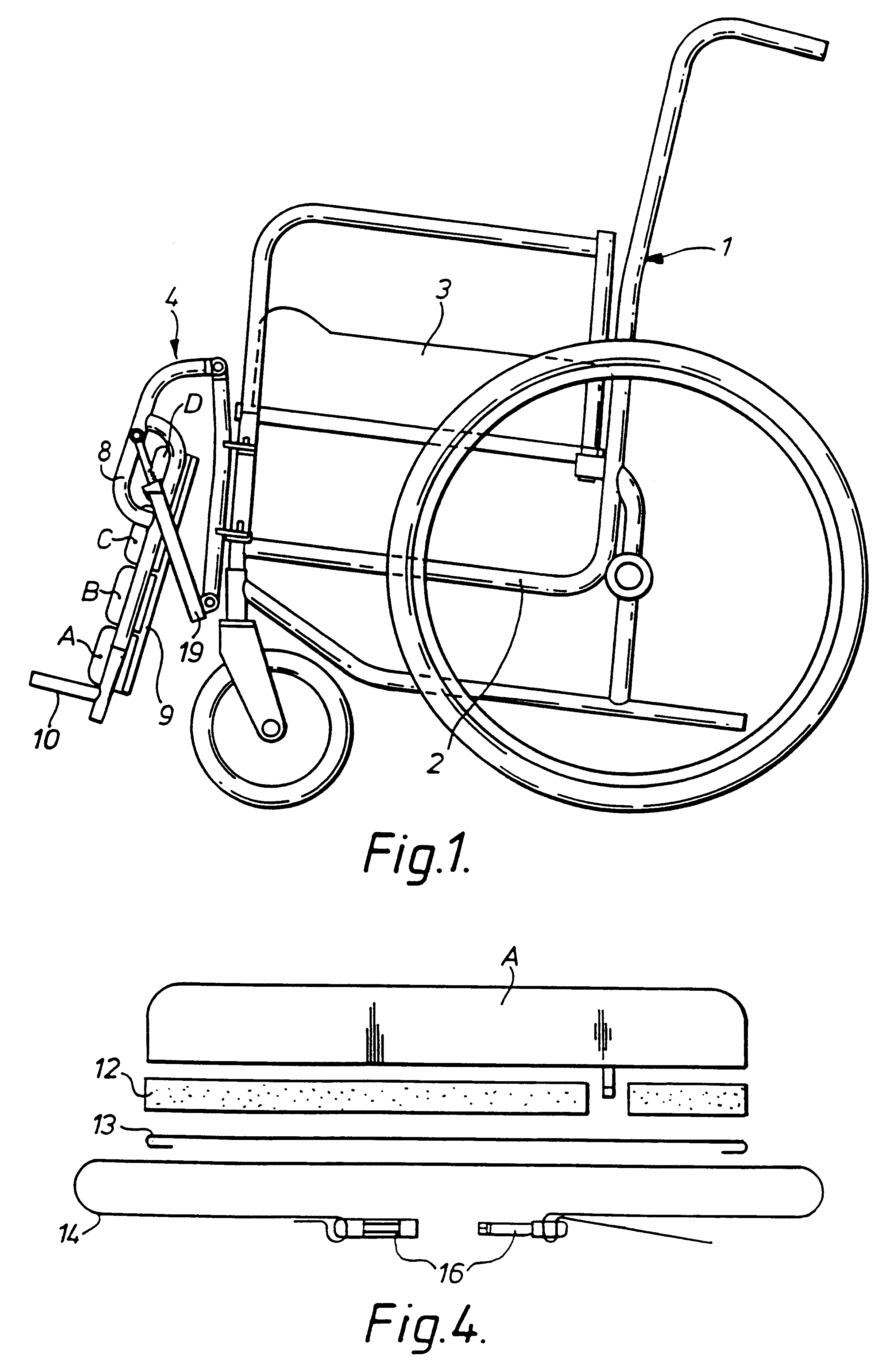 Chair with calf support