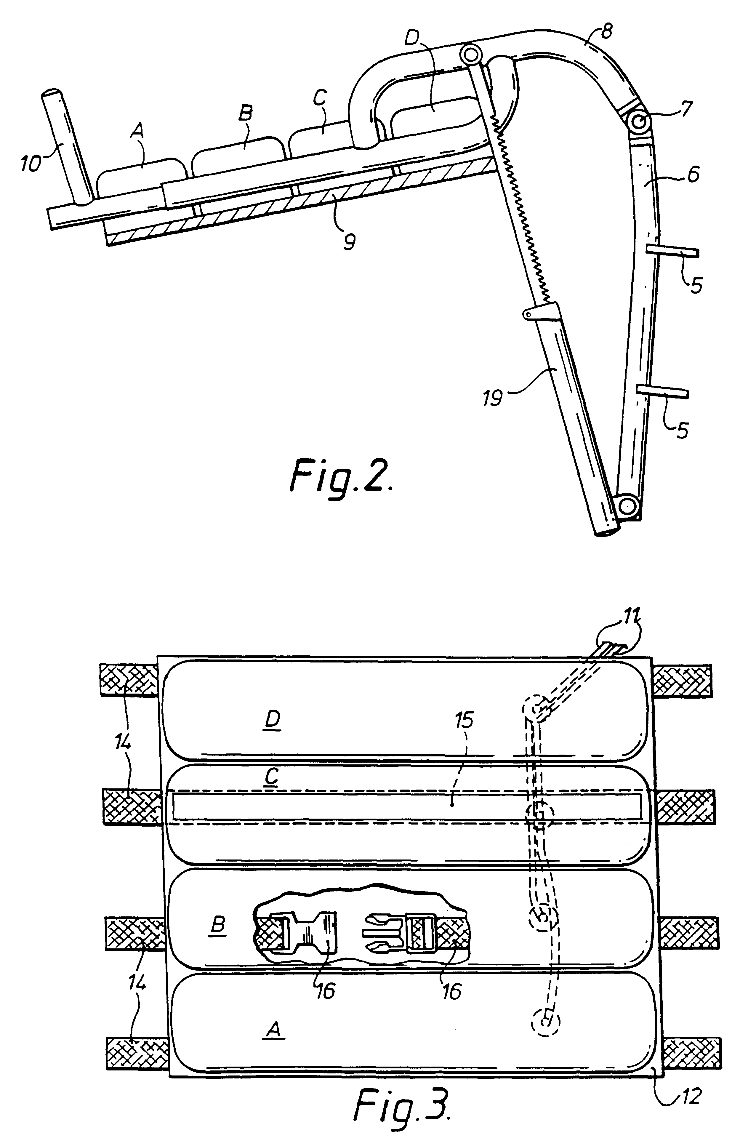 Chair with calf support