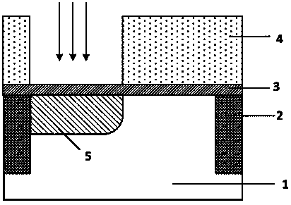 Tunneling field effect transistor inhibiting output non-linear opening and preparing method of tunneling field effect transistor