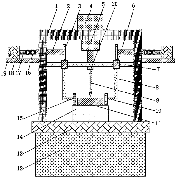 Gear punching machine with clamping function