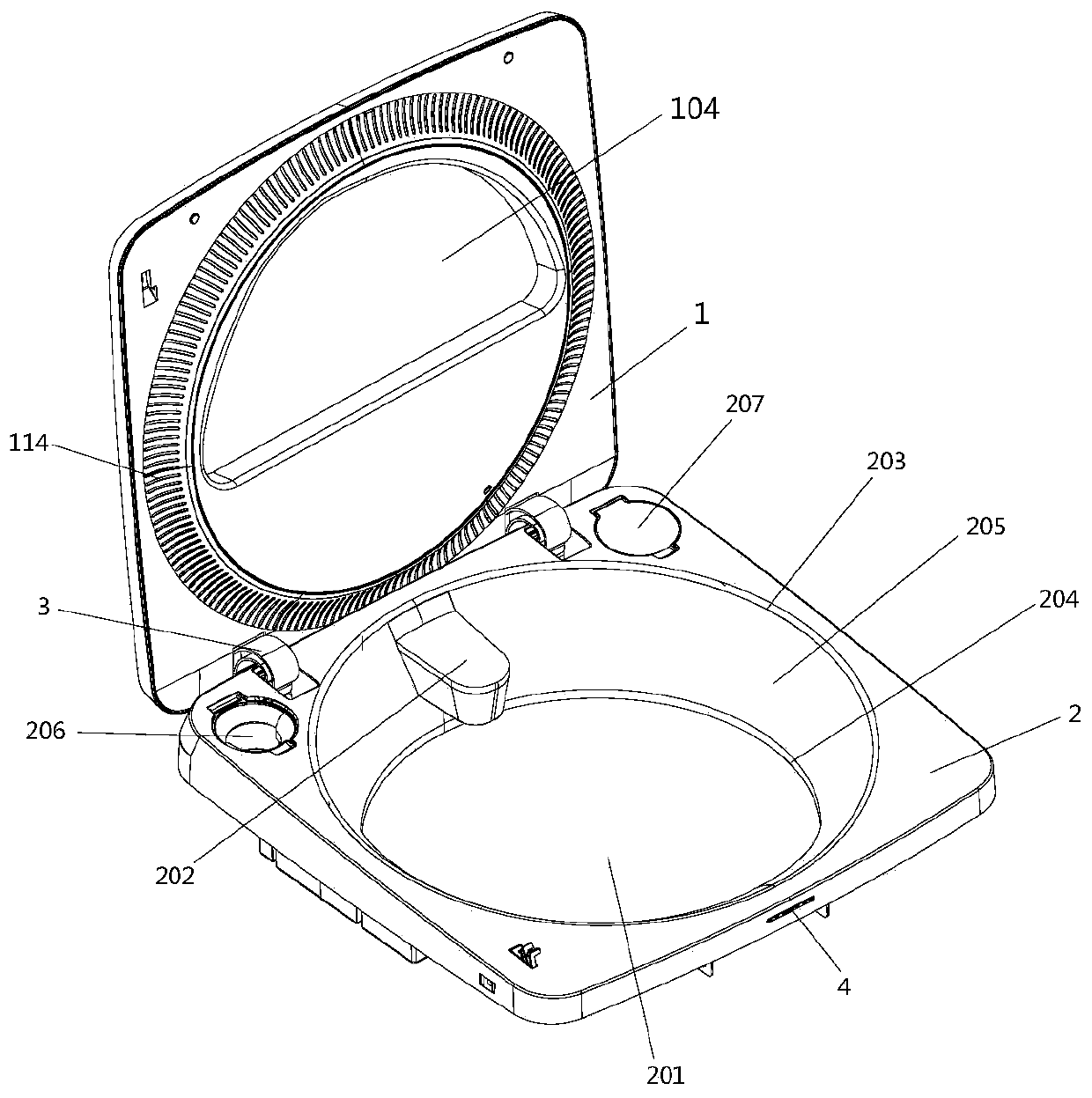 Disk seat structure of washing machine