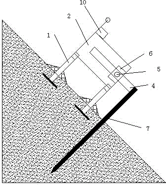 Side slope deformation automatic monitoring and early warning apparatus