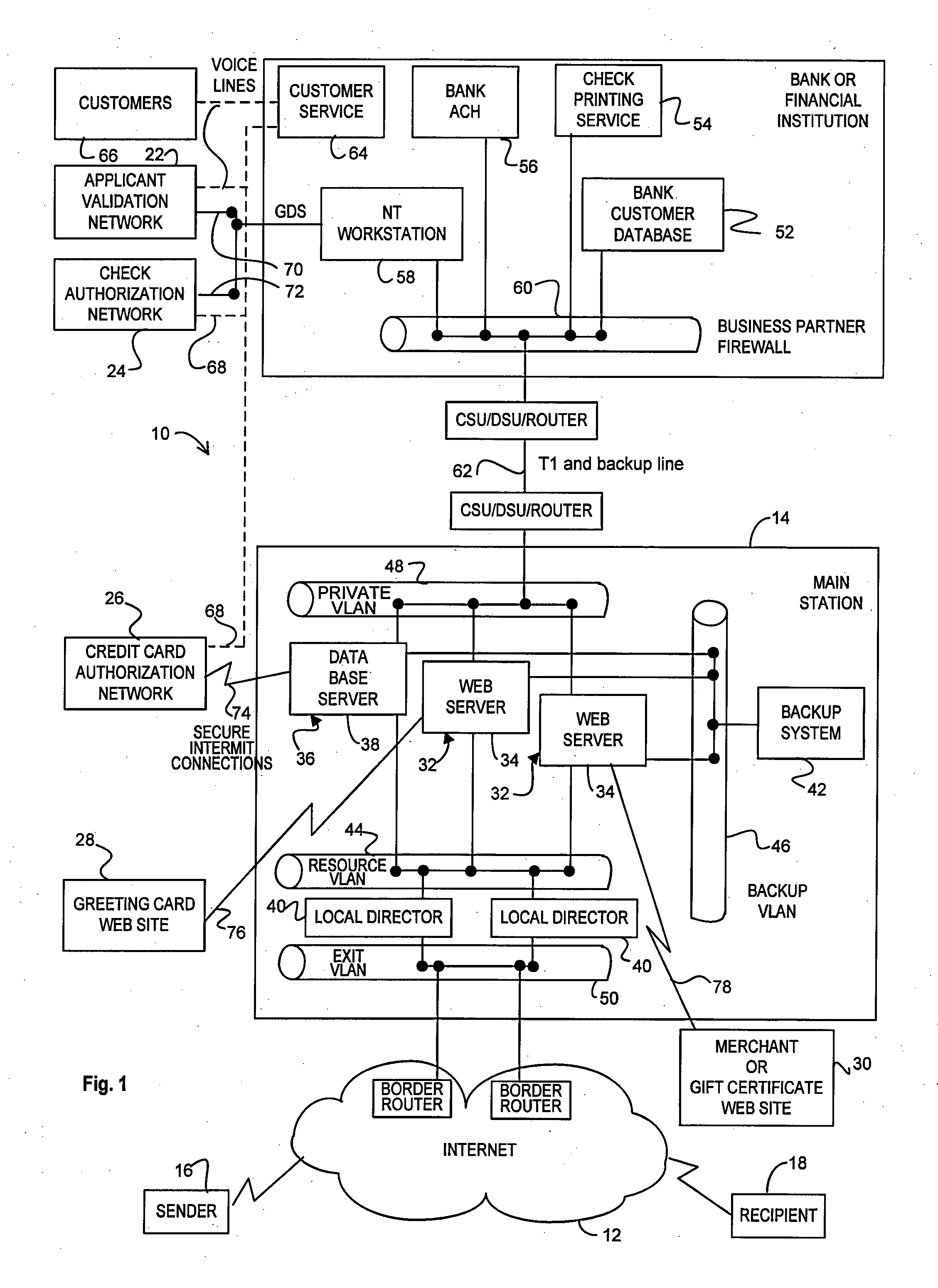 System and method for sending money via e-mail over the internet