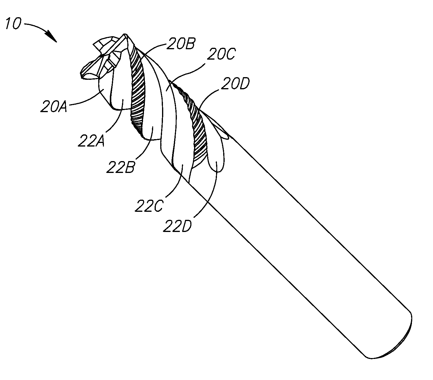 Roughing and Semi-Finishing End Mill Having Serrated and Non-Serrated Cutting Teeth