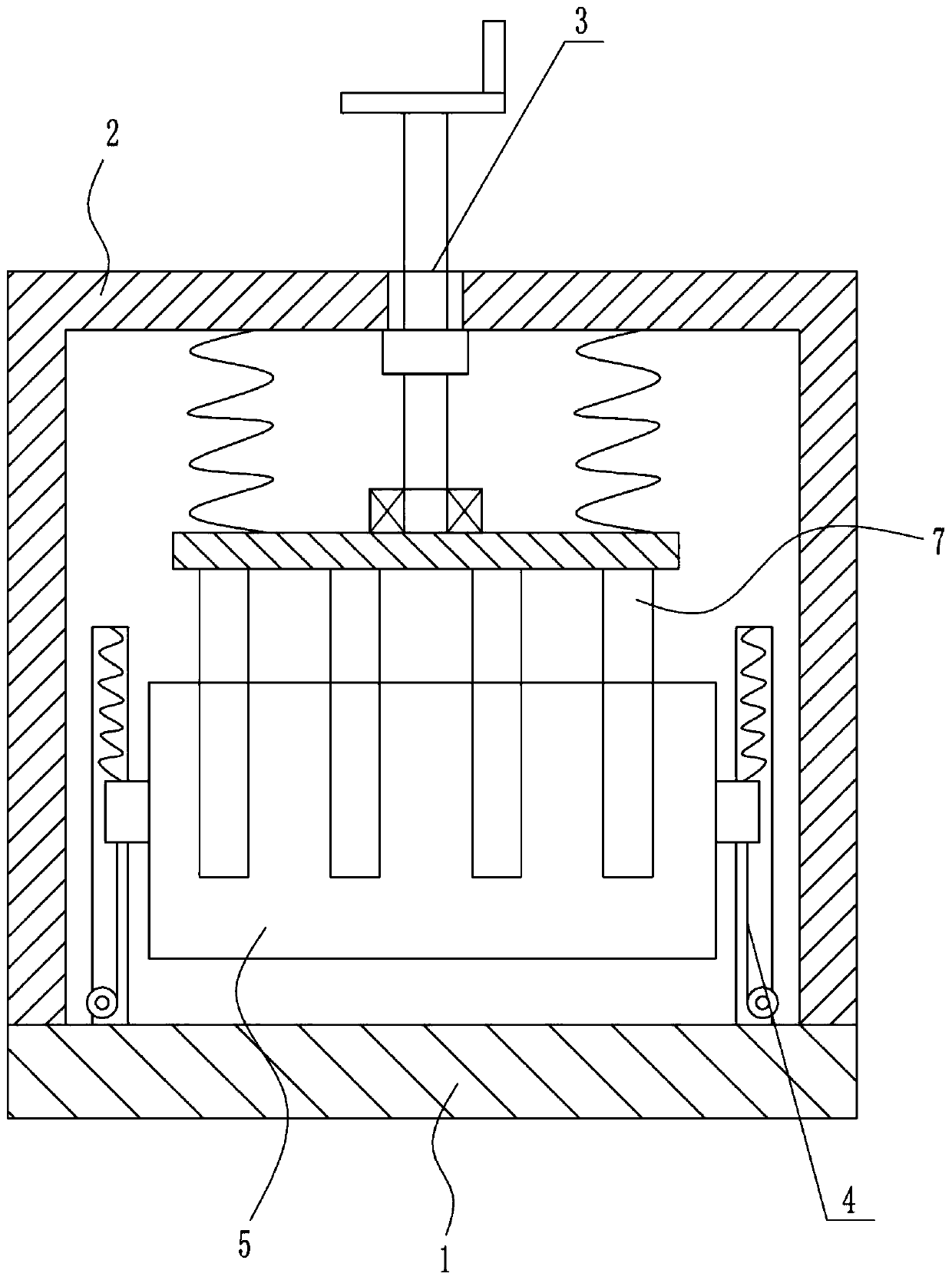 A pet feed compression molding device