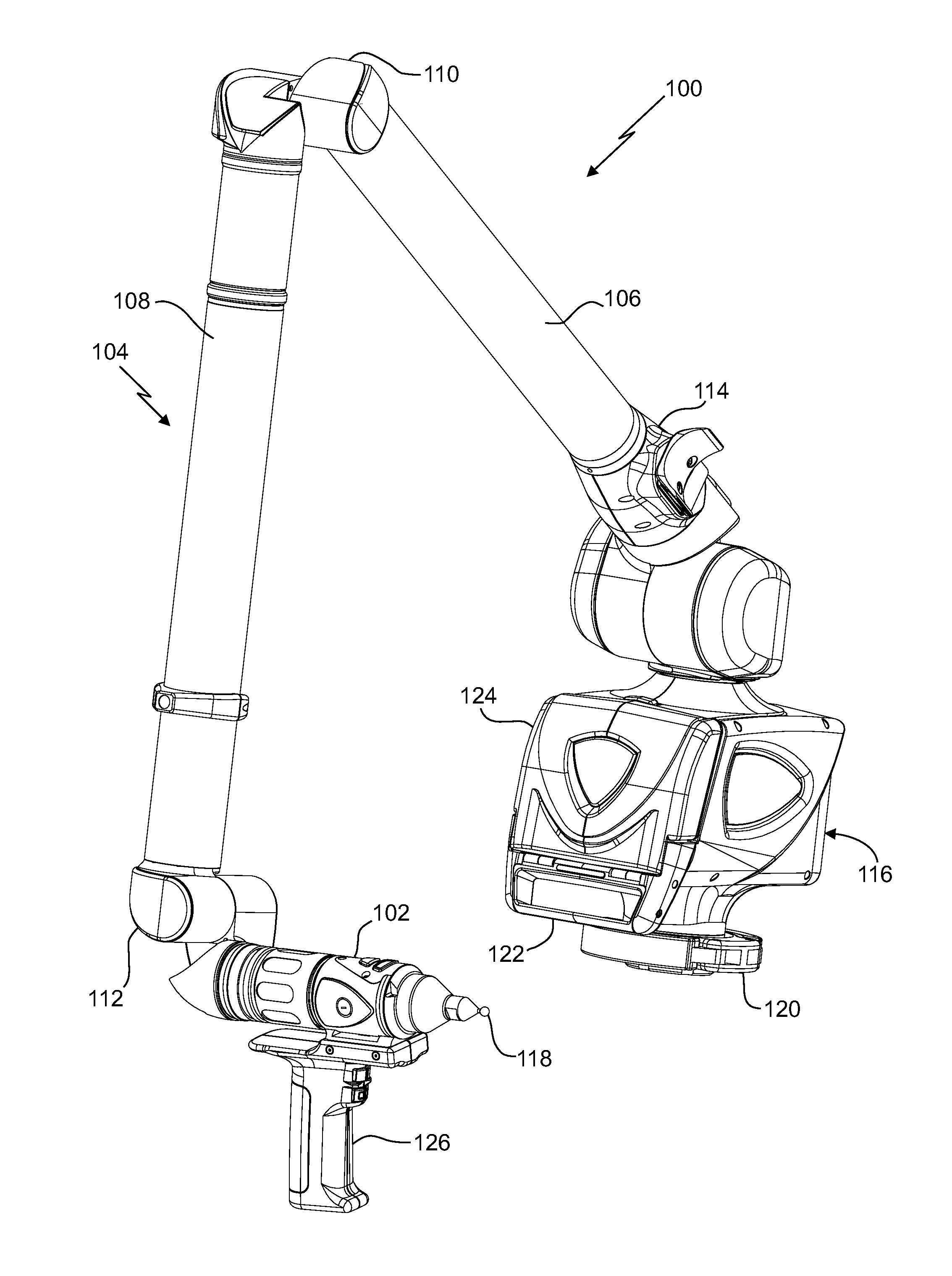 Embedded arm strain sensors