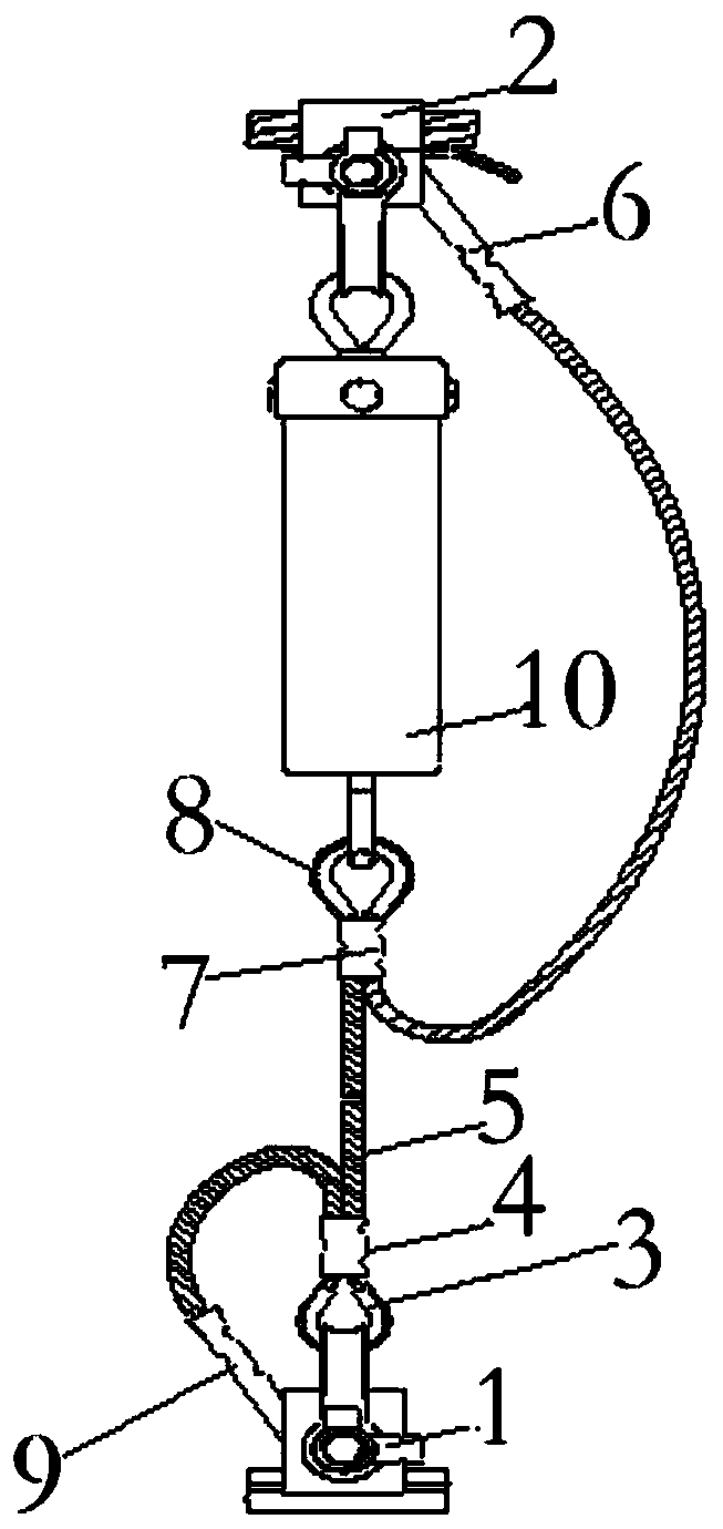 Damping type current-carrying overall dropper