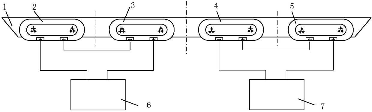 Medium-low-speed magnetic-levitation train redundant system