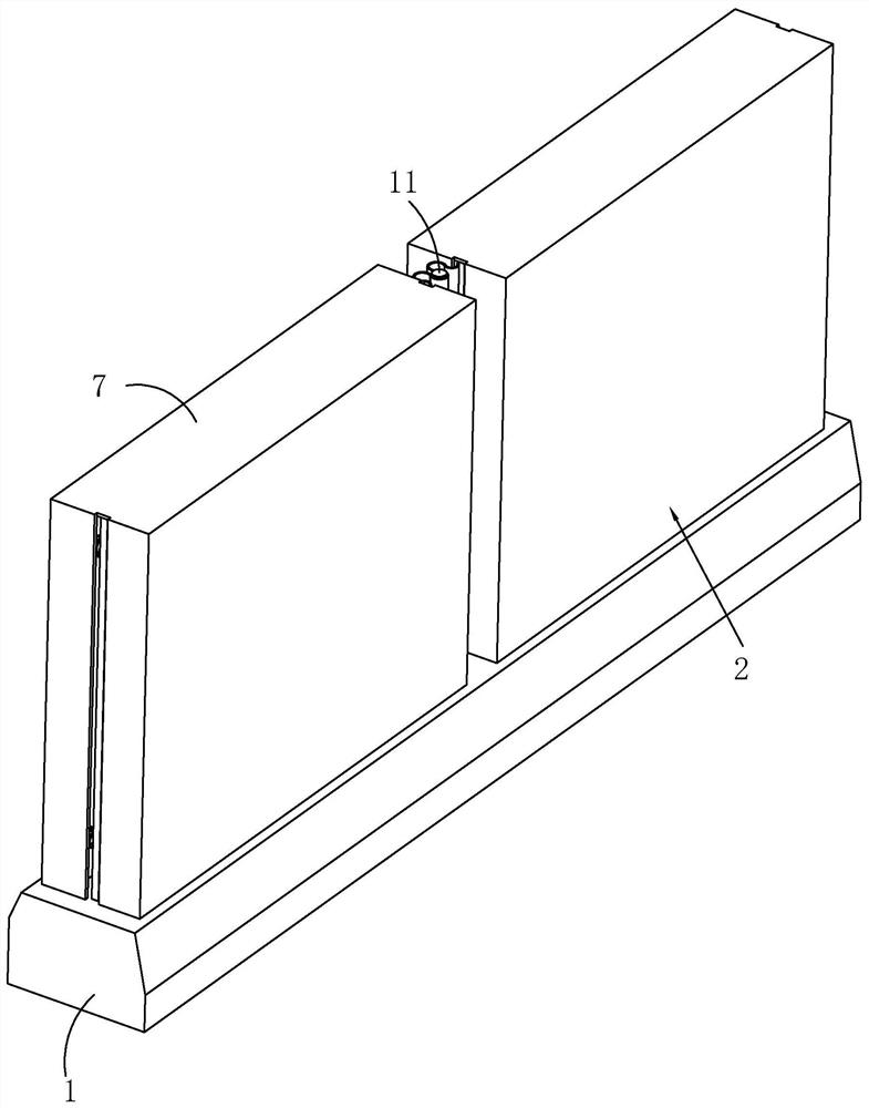 A new type of wall-type guardrail structure for highway and its construction method