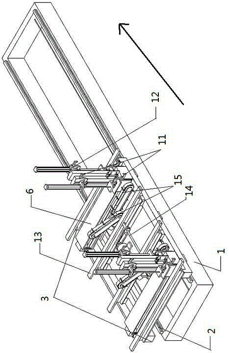 Automatic feeding and sawing device