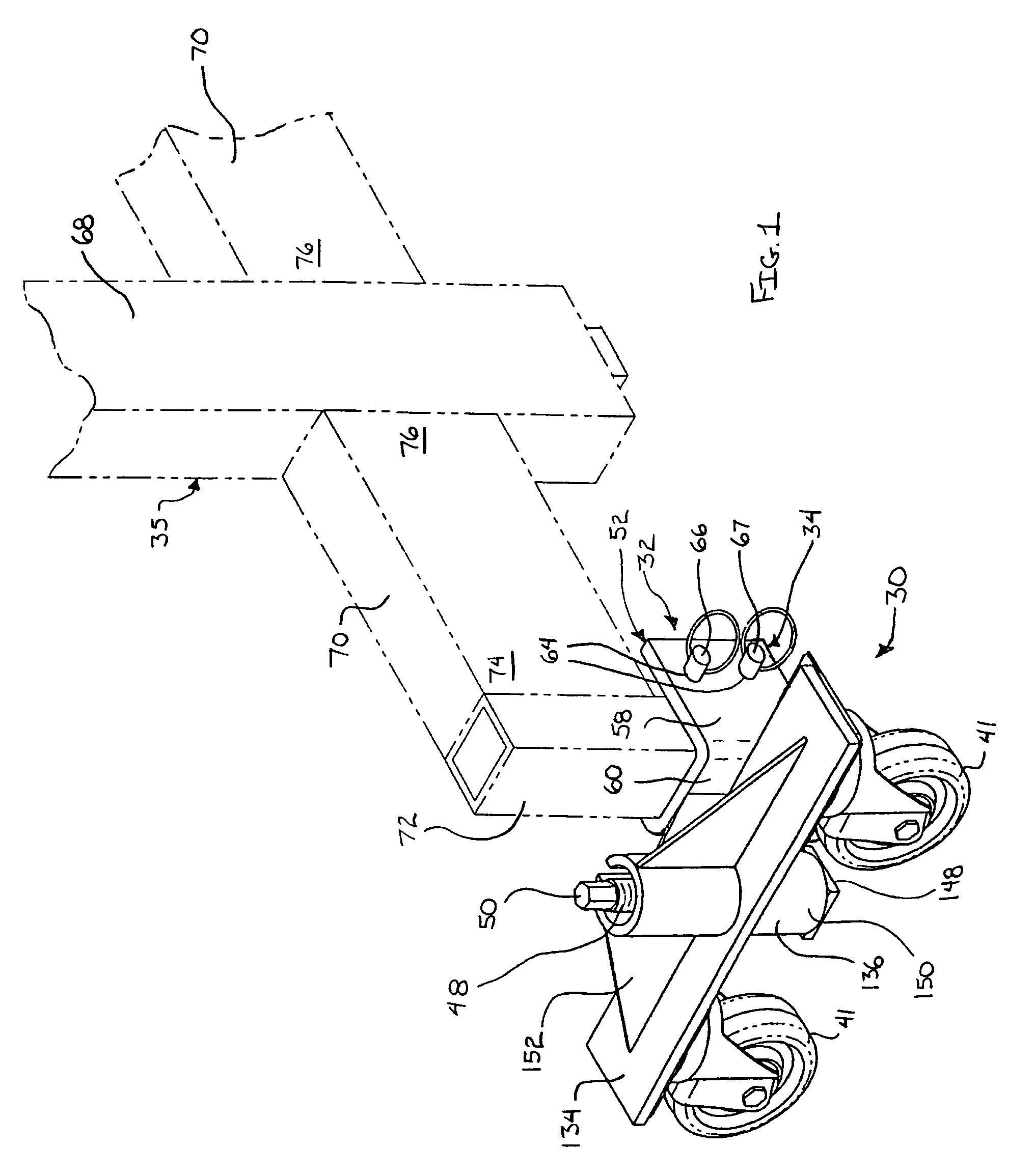 Display rack transport device