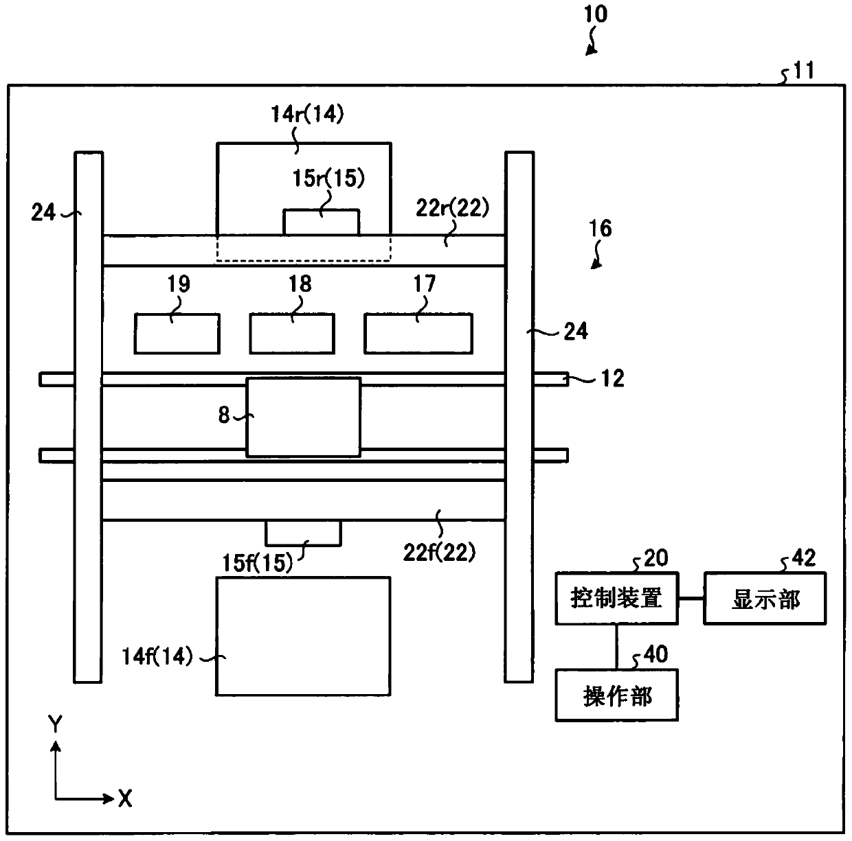 Electronic component mounting device