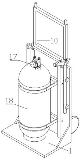 Underground latex paint spraying device