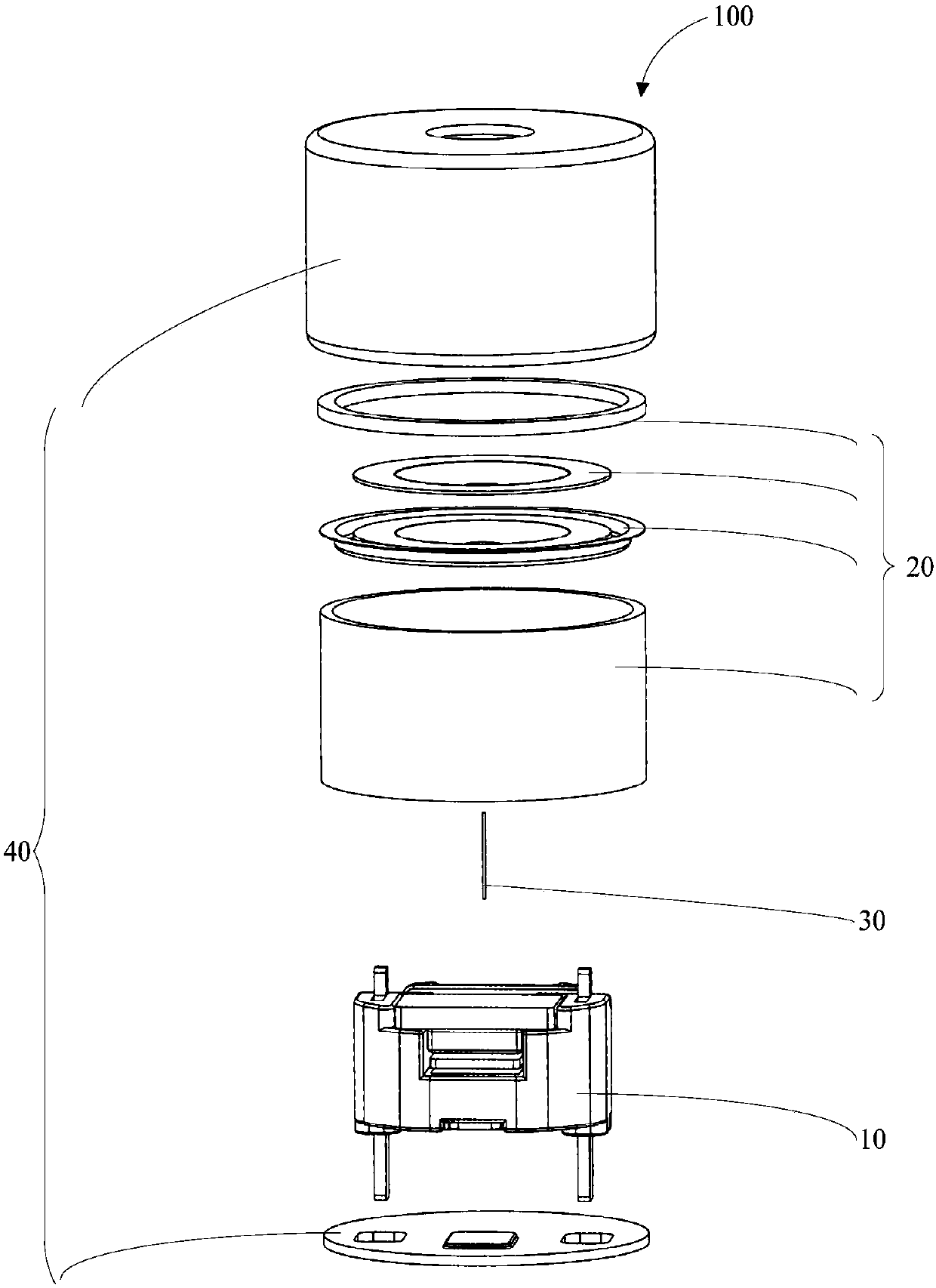 Production method for motor and motor assembly