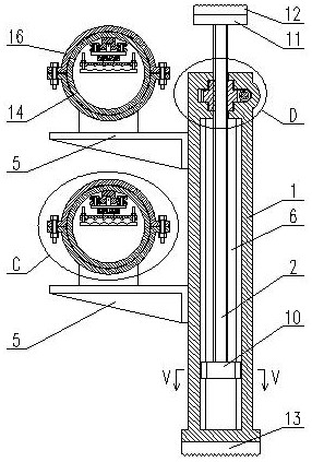 Underground pipe gallery wiring device for communication pipeline engineering