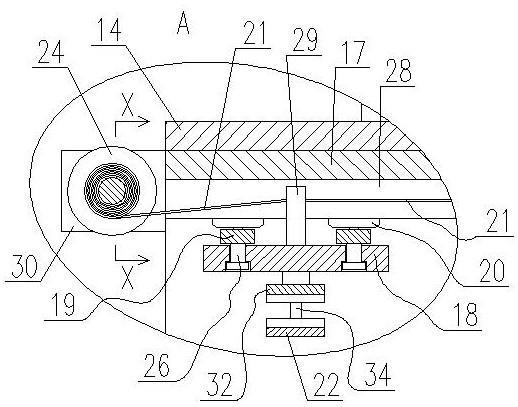 Underground pipe gallery wiring device for communication pipeline engineering