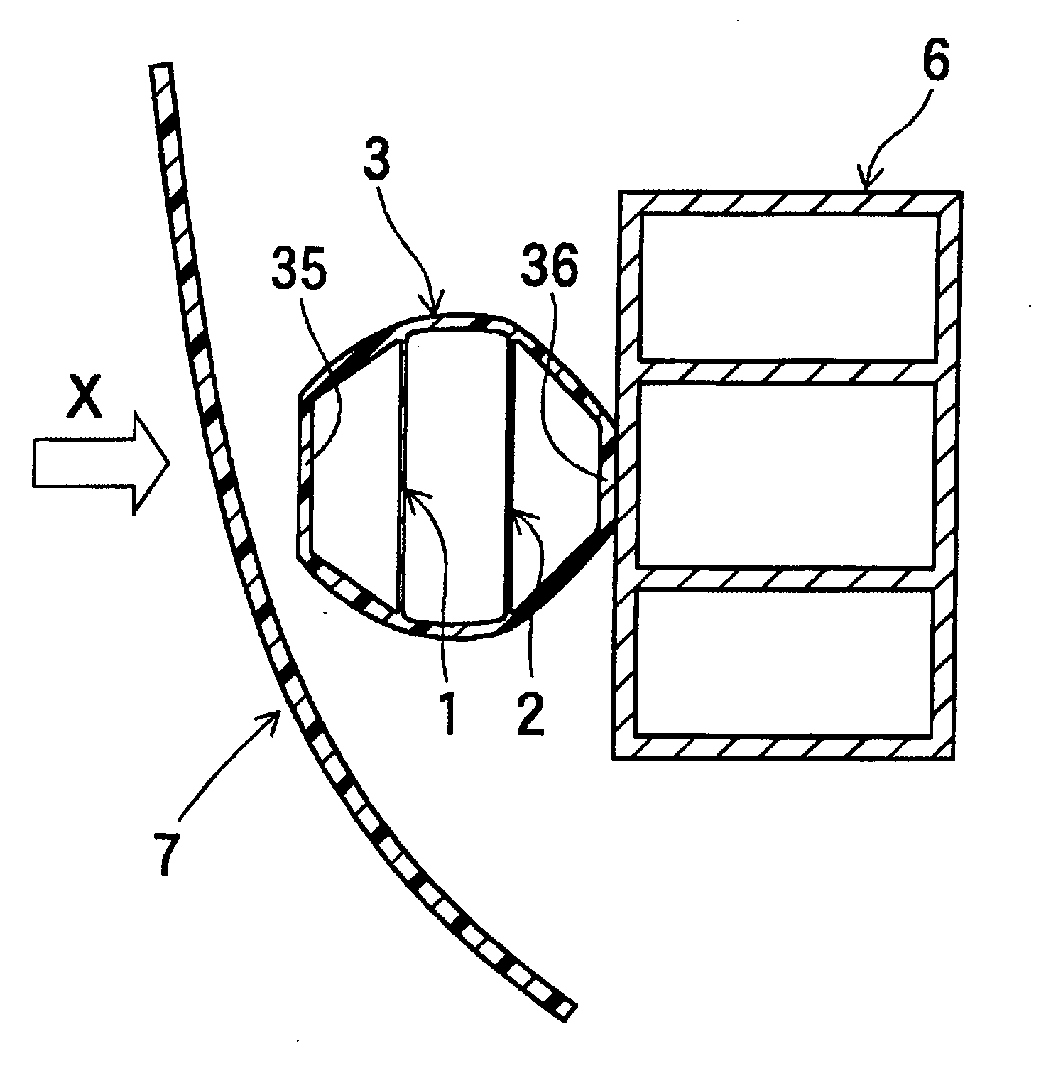 Impact-absorbing member for vehicles