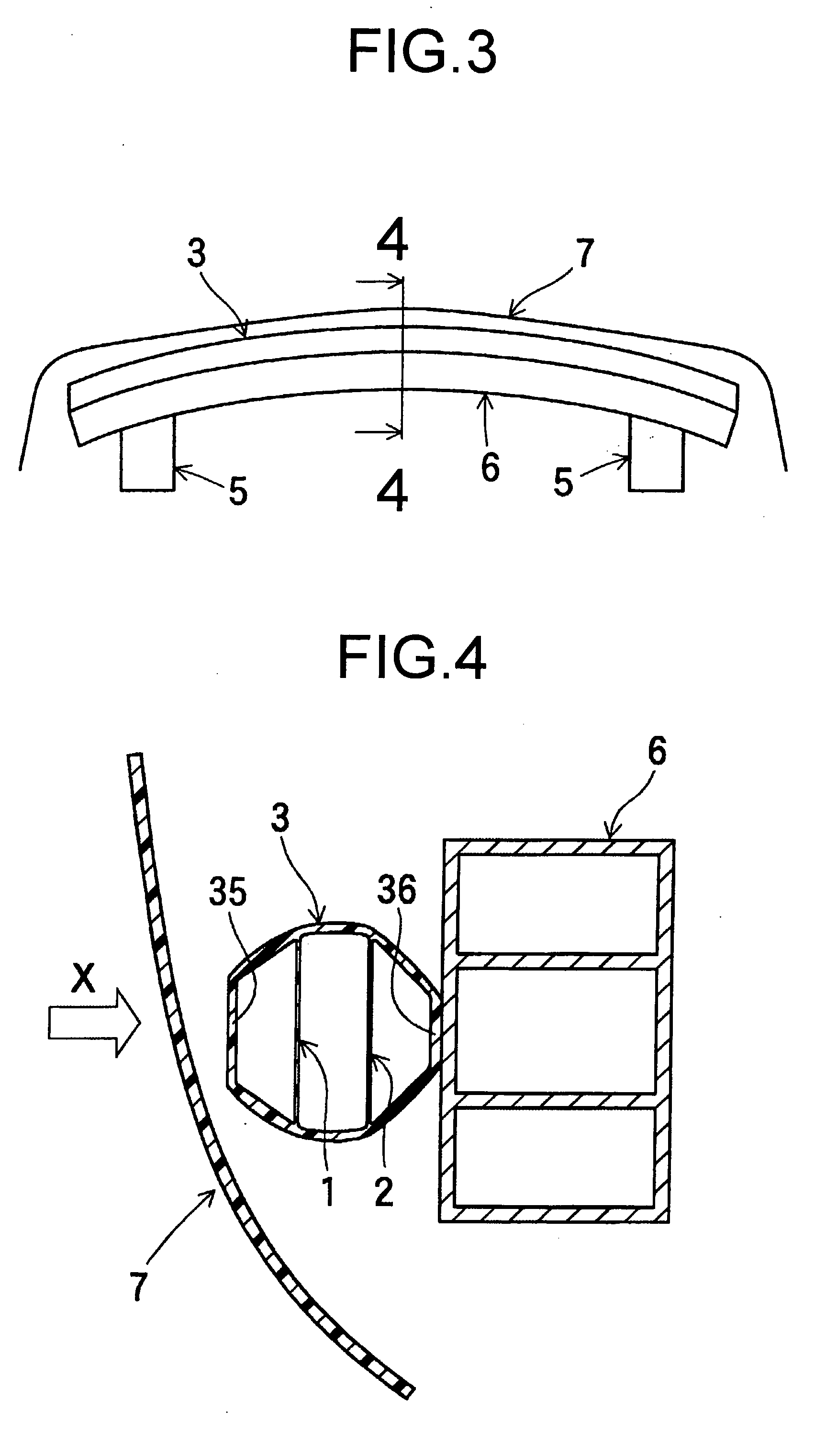 Impact-absorbing member for vehicles