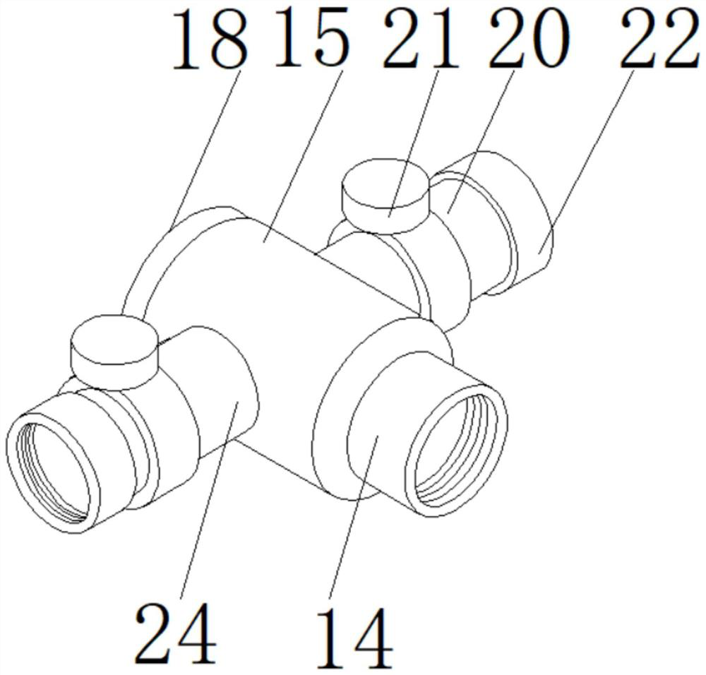 Auxiliary device for treating large pelvic cyst and abdominal cyst in combination with injection under ultrasonic guidance