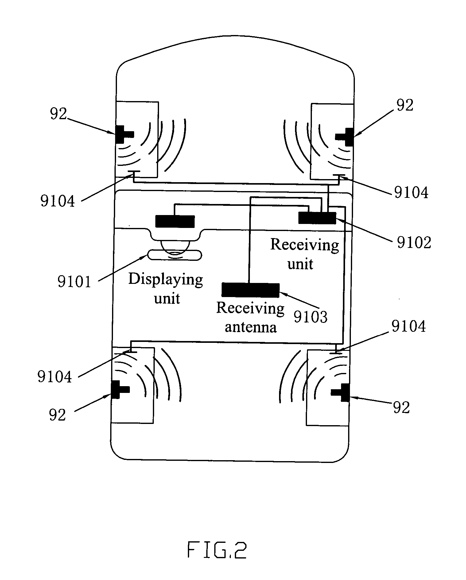 Automobile tire monitoring system and tire identification method