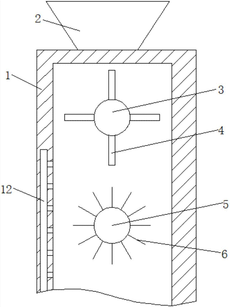 Impurity and dust removal, moisture removal and drying device for coix seeds