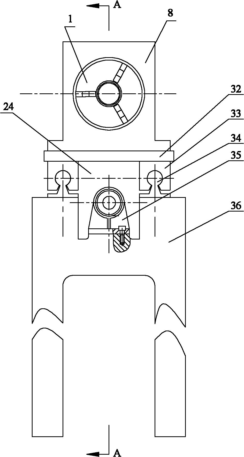 Machining and positioning device for fin-reinforced heat exchange tube and machining and positioning method therefor