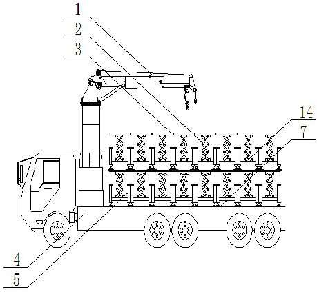 Improved scaffold capable of being quickly disassembled and assembled