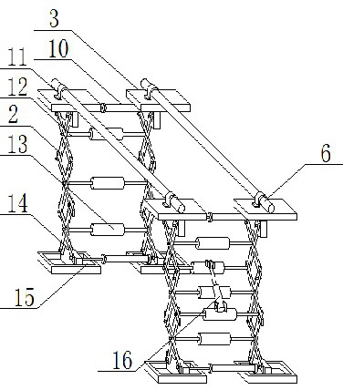 Improved scaffold capable of being quickly disassembled and assembled