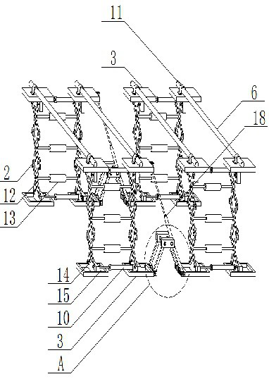 Improved scaffold capable of being quickly disassembled and assembled