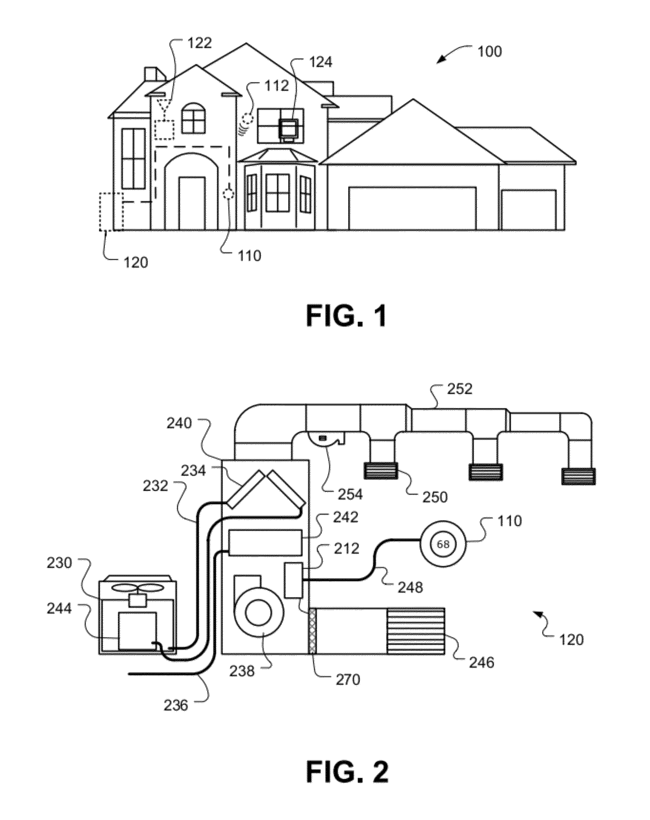 Power-preserving communications architecture with long-polling persistent cloud channel for wireless network-connected thermostat