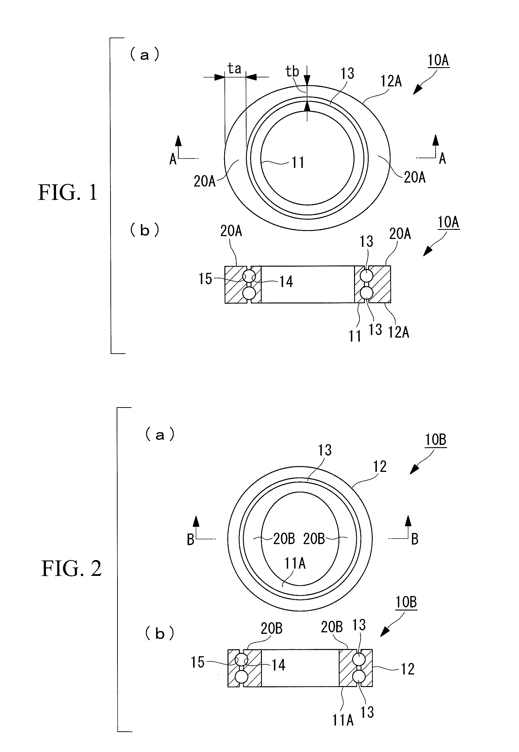 Slewing bearing structure