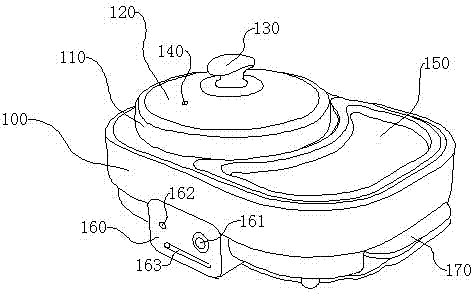 Convenient temperature control electric hot pot