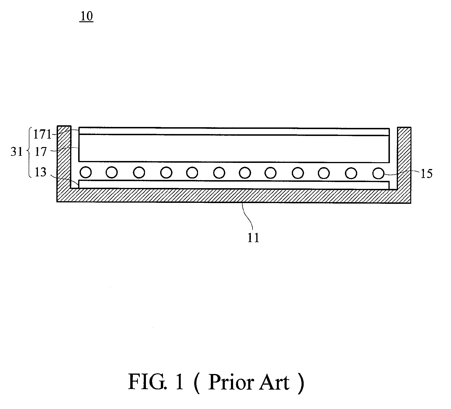 Optical Component Assembly for Use in a Direct Backlight Module