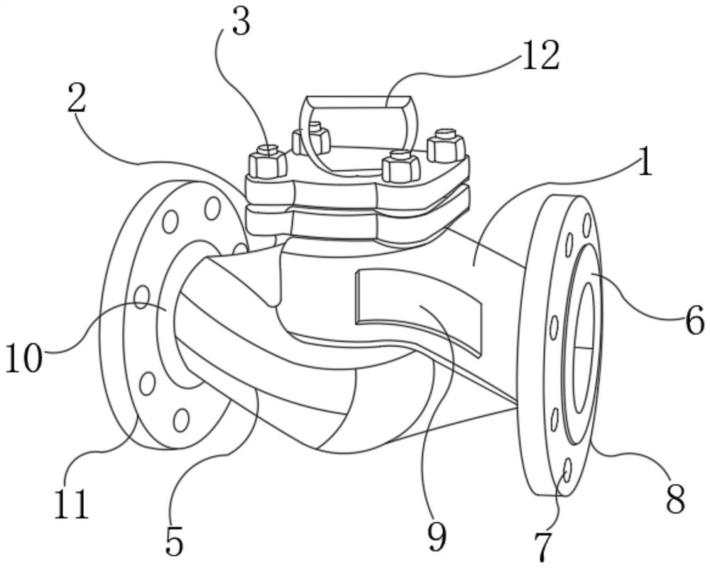 Resistance-free check valve with energy-saving effect for power station